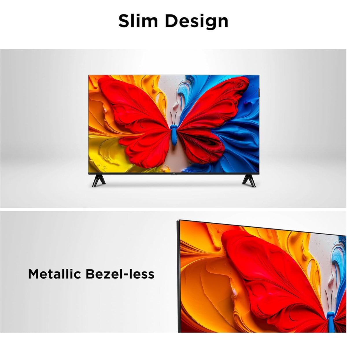 TCL 43S5K Television 43 Inch Smart TV QLED HDR 10 Google TV, Dolby Audio, Game Mode, Multiple Eye Care with Slim Design (2025 Model)