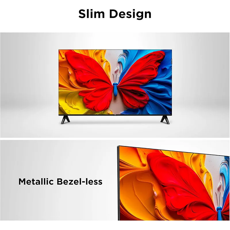 TCL 43S5K Television 43 Inch Smart TV QLED HDR 10 Google TV, Dolby Audio, Game Mode, Multiple Eye Care with Slim Design (2025 Model)