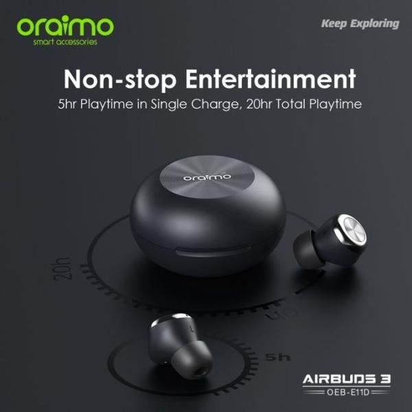 Oraimo Air Buds-3S Super Bass True Wireless Stereo Smart Earbuds