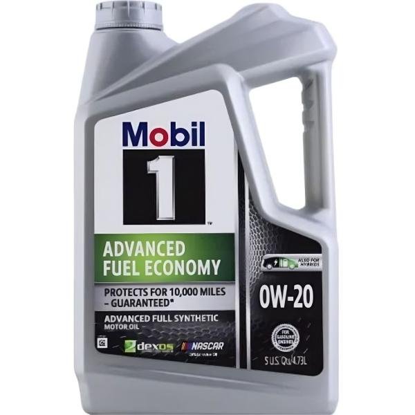 Mobil 1 0W-20 Advanced Fuel Economy Motor Oil 5 Liters