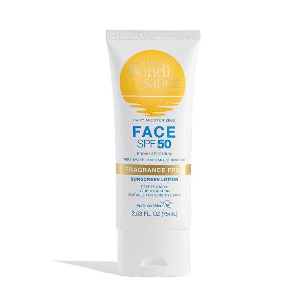Bondi Sands Sunscreen Lotion Spf 50+ Fragrance Free - Face & Body -75 ml