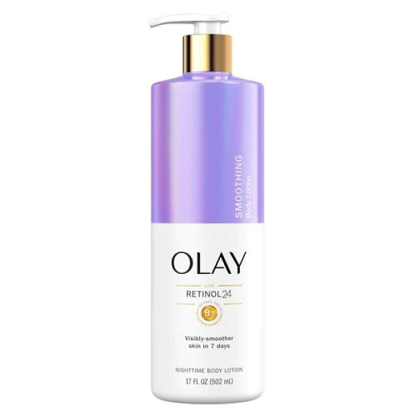 Olay Smoothing Body Lotion with Retinol & Vitamin B3 Complex, for All Skin Types, 17 fl oz.