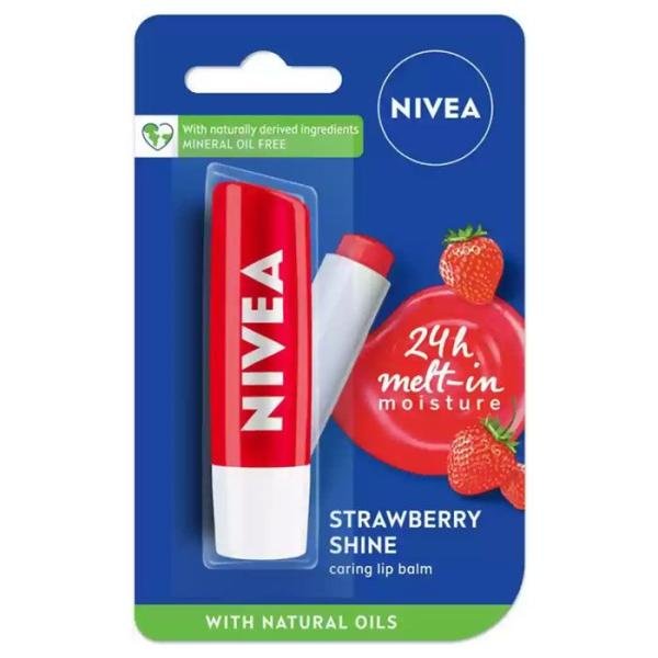 Nivea Strawberry Shine Lip Balm - 4.8g