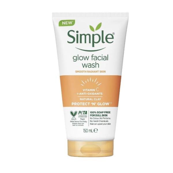 Simple Glow Facial Wash – Vitamin C + Anti-Oxidants – 150ml